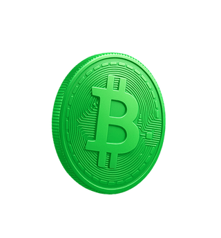 Panel flotante con analítica de datos del mercado cripto